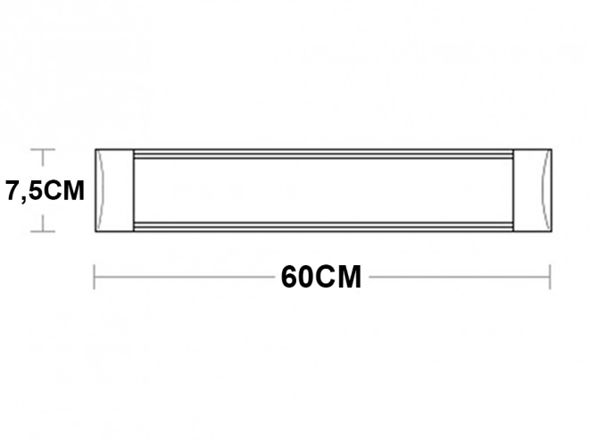 Lampa Led Na Povrch 60cm 18W