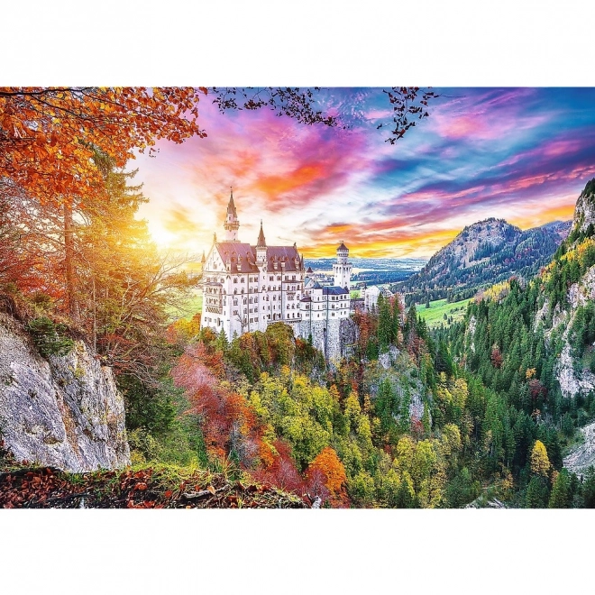 Puzzle 500 kúskov Výhľad na zámok Neuschwanstein Nemecko