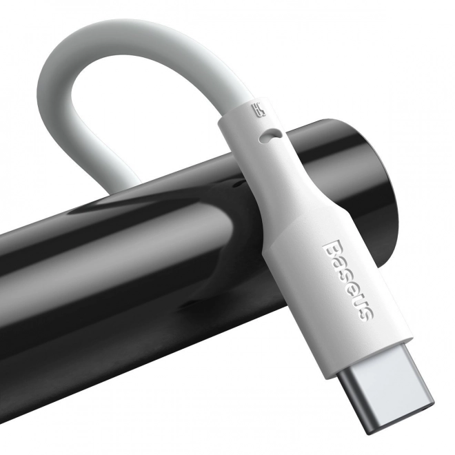 Baseus Simple Wisdom USB na Type-C dátové káble 1,5m biele