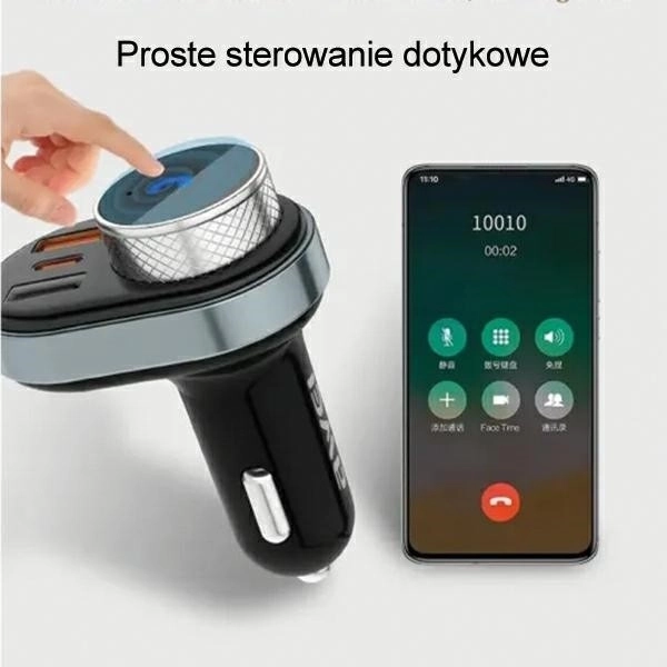 Zostava Handsfree Awei s FM Transmiterom a USB-C