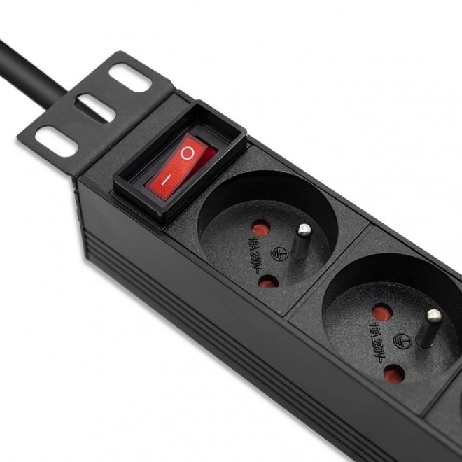 Zásuvková lišta PDU Qoltec pre rack 10 palcov 1U
