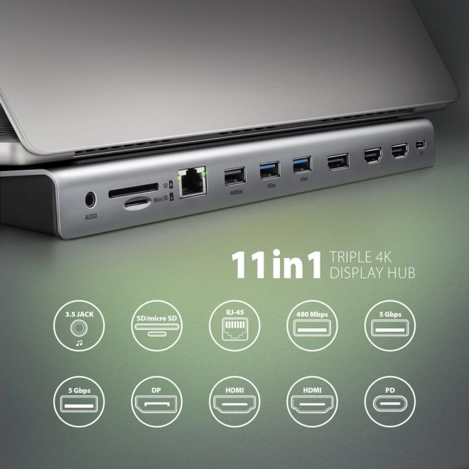 Viacportový USB-C hub 11v1 5Gbps
