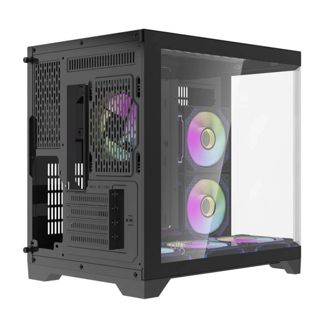 Počítačová skriňa s RGB chladičmi Darkflash