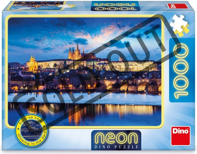 Svietiace puzzle Pražský hrad 1000 dielikov