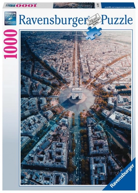 Ravensburger Puzzle Pohľad na Paríž 1000 Dielikov