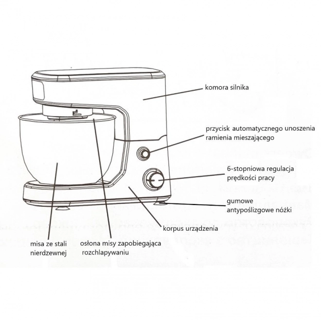 Planetárny robot Maestro 1000W s misou 4L