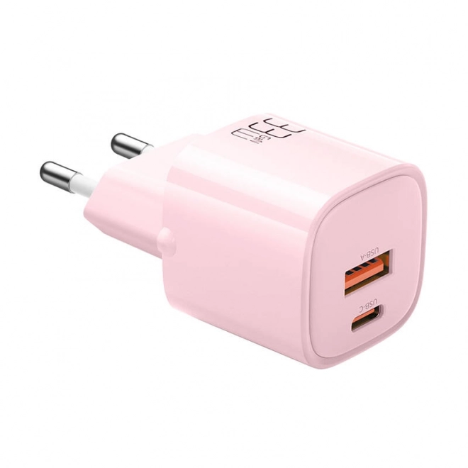 Nabíjačka GaN 33W Mcdodo USB-C USB-A Ružová