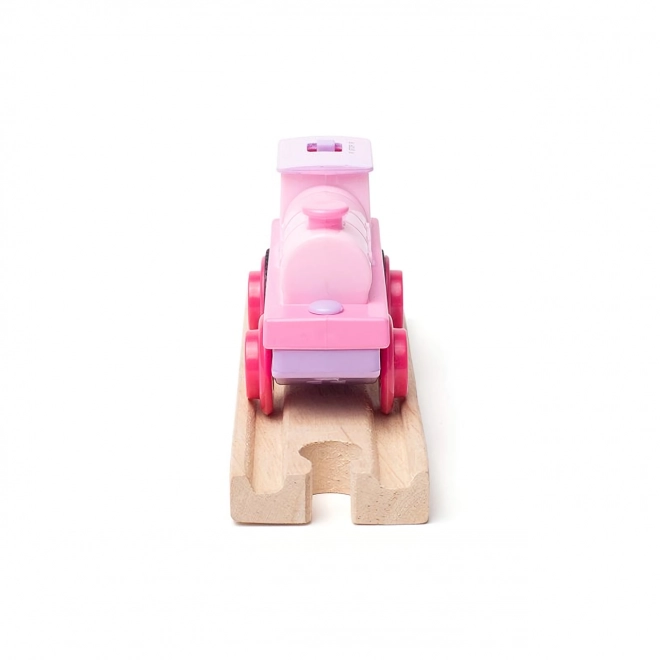 Bigjigs Rail Elektrická lokomotíva Strong Pink