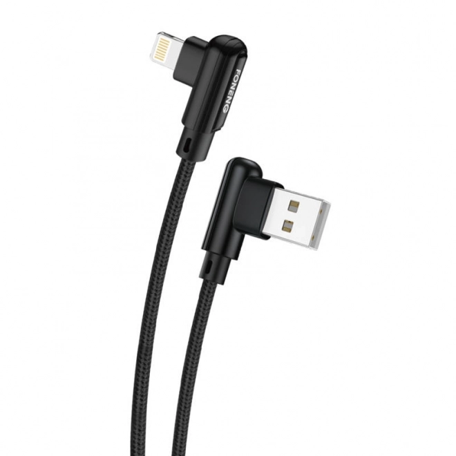 Úhlový nabíjací kábel USB Lightning Foneng