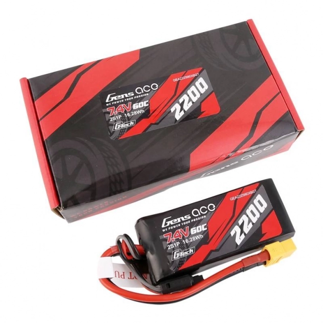 Batéria Gens Ace G-Tech LiPo 2200mAh 7.4V 60C 2S1P XT60