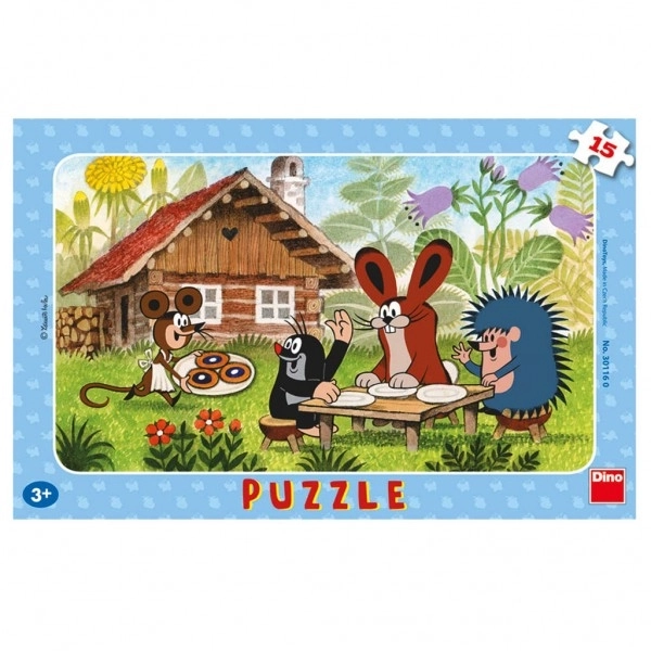 Puzzle Krtek a koláče 15 dielikov