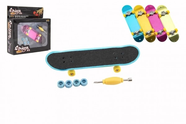 Skrutkovací prstový skateboard s príslušenstvom - 9 cm