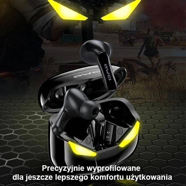 Bezdrôtové slúchadlá Awei T35 s dokovacou stanicou pre hráčov čierne