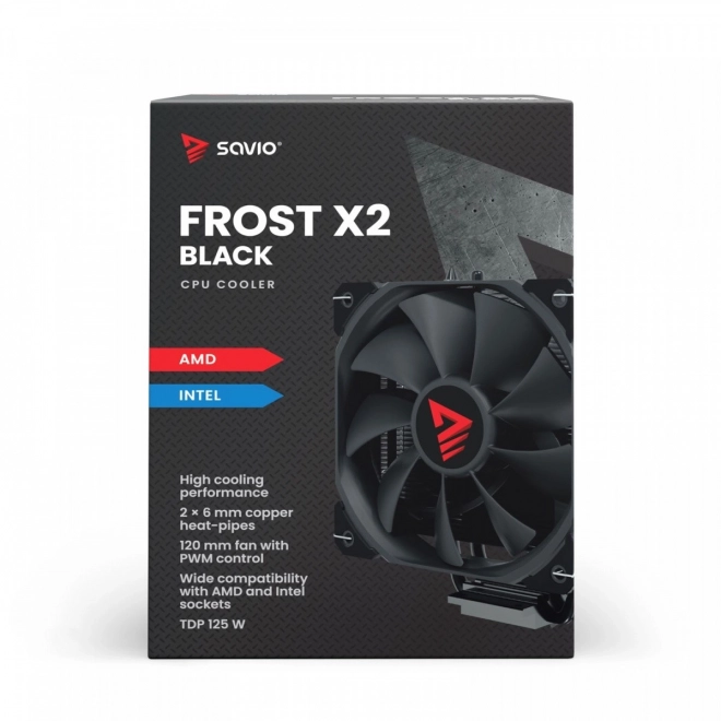 Chladič procesora SAVIO Frost X2 Black