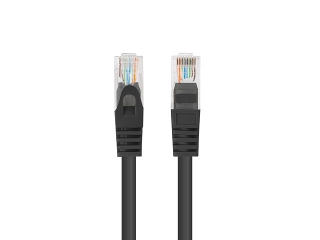 Patchcord UTP kat.6 0,25m čierny 10-pack