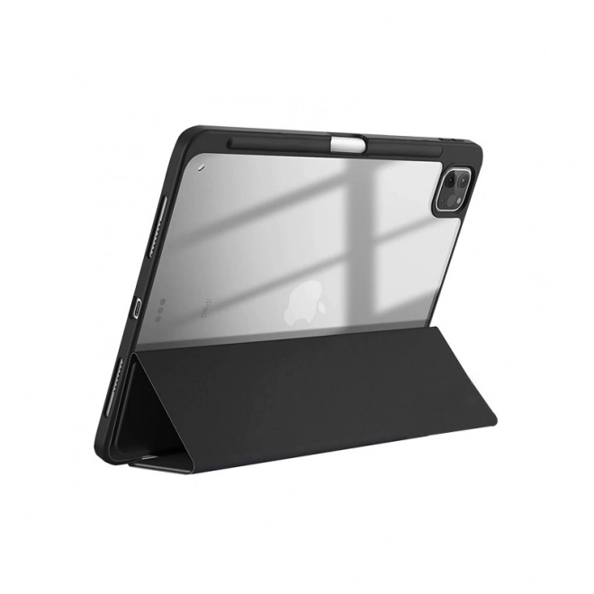 Elegantné puzdro PrimeFolio pre iPad Pro a iPad Air - Čierne/Priehľadné