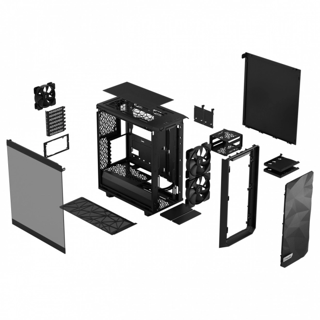Obudowa Meshify 2 Compact Lite RGB TG čierna