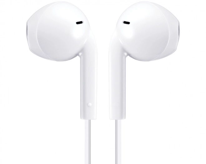 Biele USB-C slúchadlá s mikrofónom