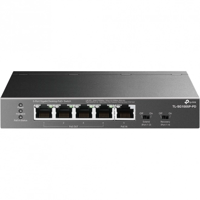 Sieťový prepínač TP-Link TL-SG1005P-PD s 5 gigabitovými portmi PoE
