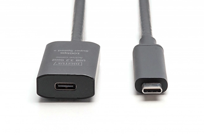 Aktívny predlžovací kábel USB-C - USB-C, USB 3.2 Gen2, 10Gbps, 5m