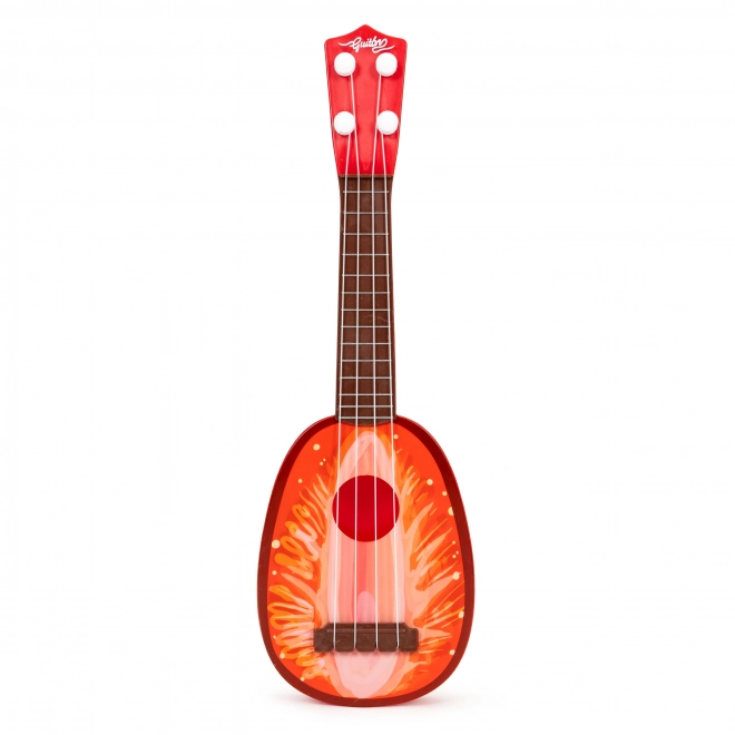 Detské ukulele so vzorom jahody