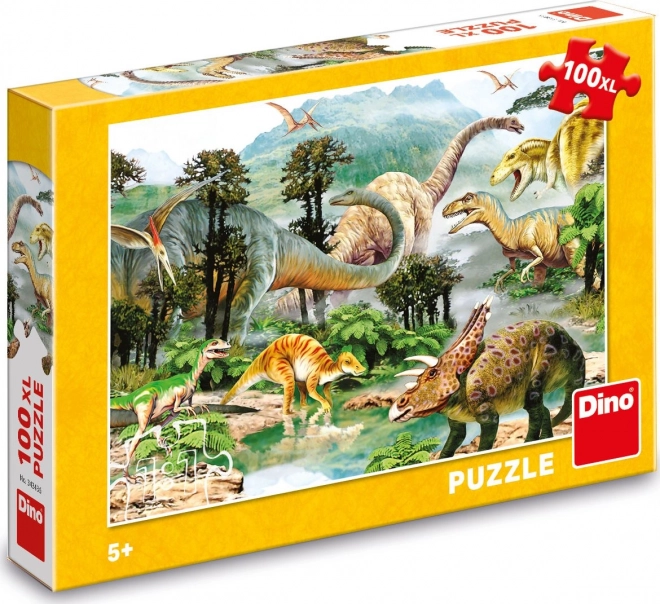Puzzle Dino Svět XL 100 Dielikov