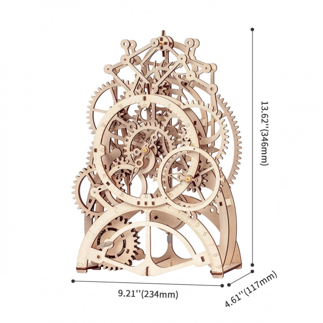 Robotime Rokr 3D drevené puzzle kyvadlové hodiny