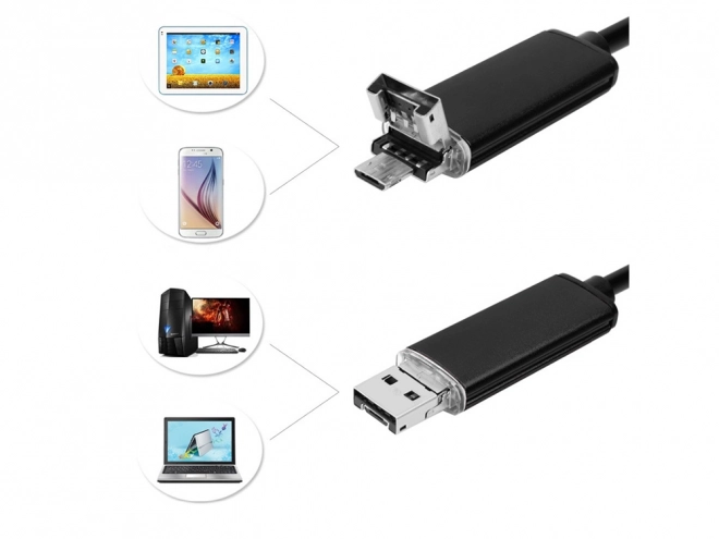 Endoskopická kamera pre Android a PC s USB pripojením