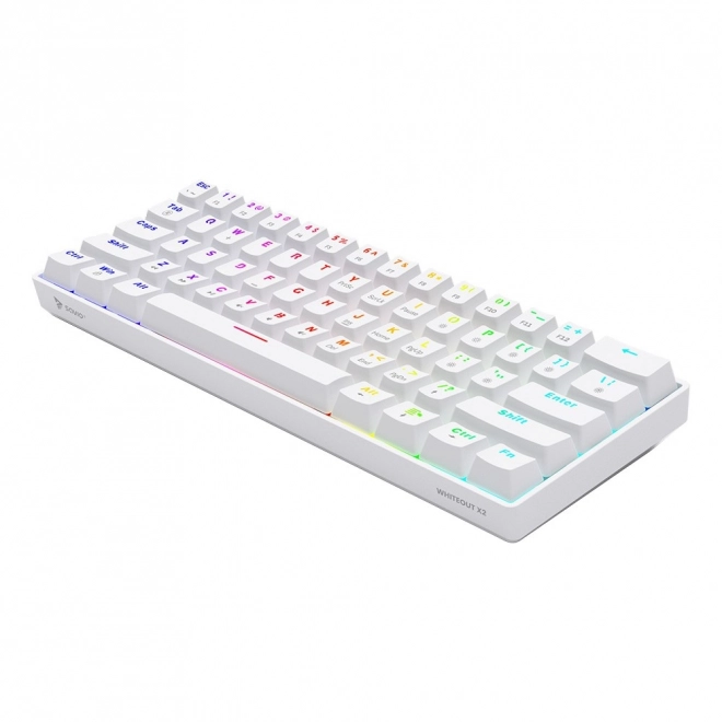 Mechanická klávesnica Savio Whiteout X2 Peach Silent