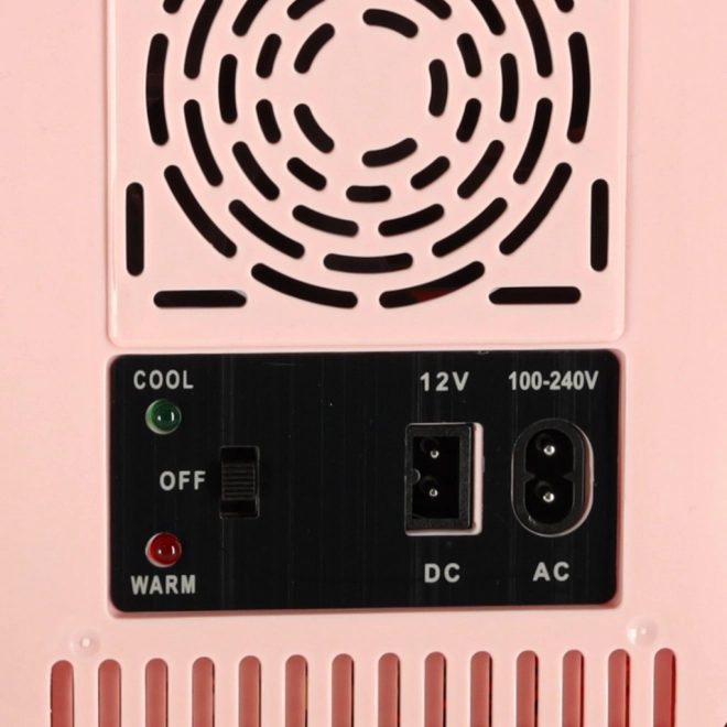Elektrická prenosná mini chladnička 2v1 ružová 4L