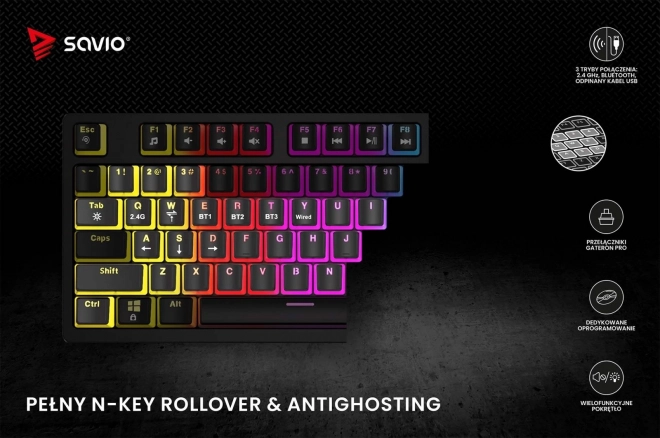 Bezdrôtová mechanická klávesnica Phenix Gateron Yellow Pro