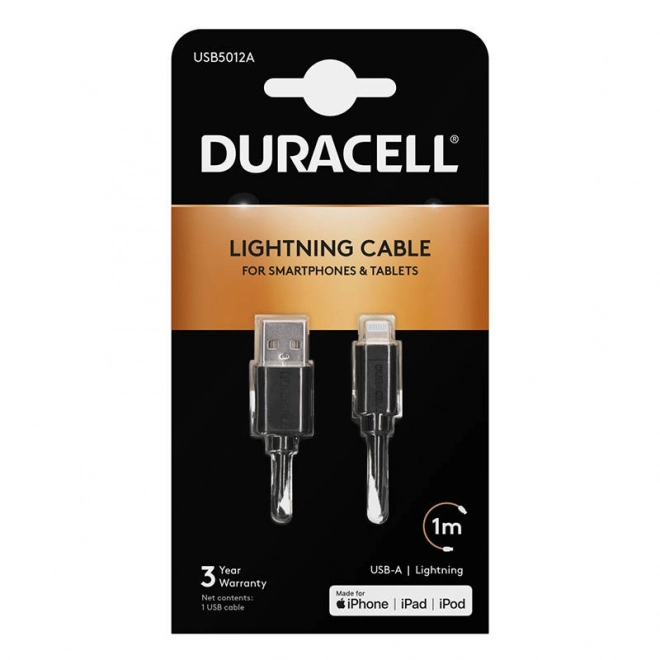 Usb kábel na Lightning - čierny