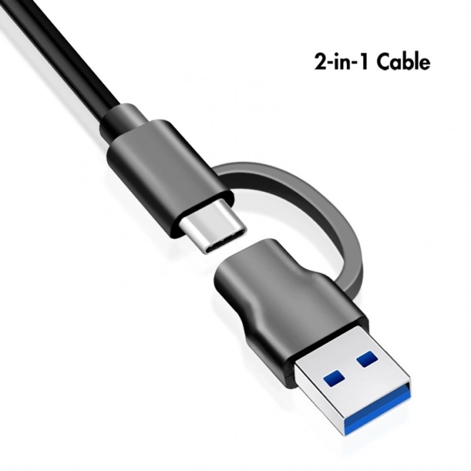 USB Hub so 4 portmi, 3.2 Gen 1, čierny