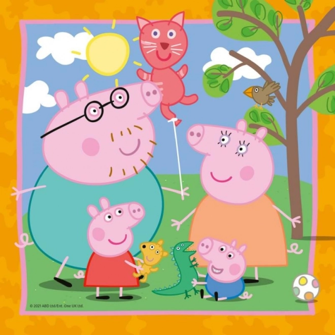 Puzzle Peppa Pig 3x49 dielikov