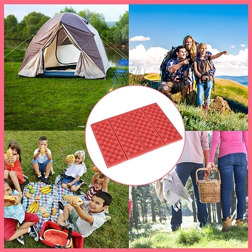 Skladacia turistická penová podložka červená – Červená