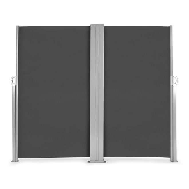 Obojstranná markíza 300x300x180 cm slnečná clona pre súkromie antracit MultiGarden