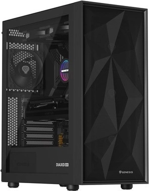 genesis diaxid 605f midi tower čierna s usb‑c