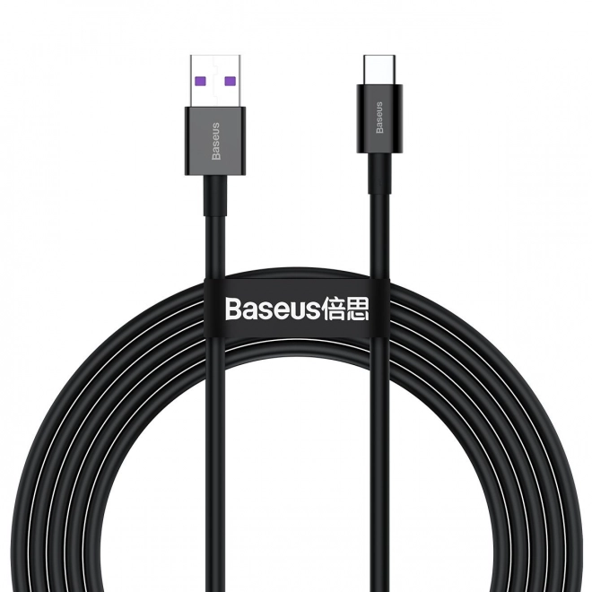 Rýchlonabíjací USB na USB-C kábel Baseus Superior 2m čierny