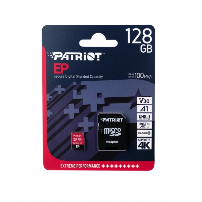 MicroSD karta 128GB V30 od Patriot EP A1