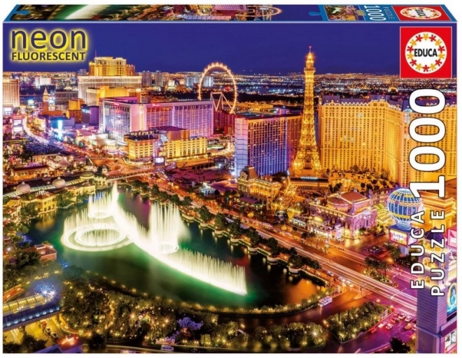 Svietiace puzzle Las Vegas 1000 dielikov