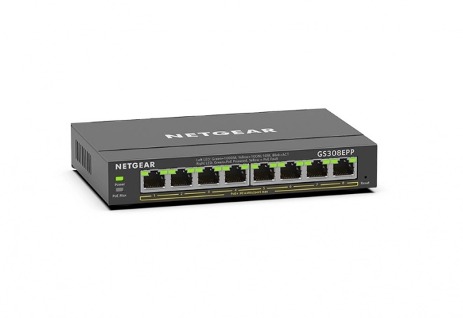 Gigabit ethernet switch s pokročilou správou PoE+
