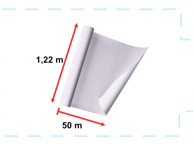 Fólia samolepiaca mliečna matná 1,22x50m