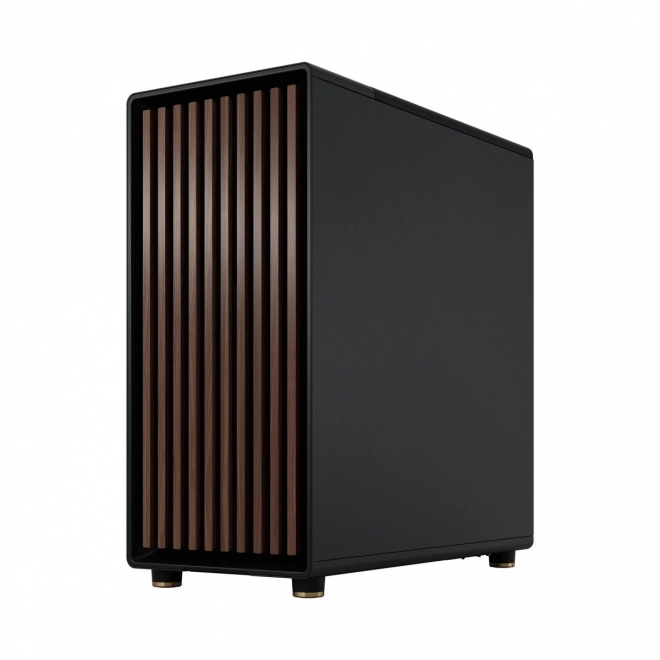 Fractal Design skrinka North čierna s drevenými prvkami
