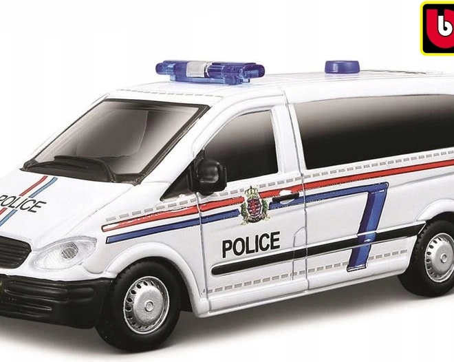 Bburago Mercedes‑Benz Vito policajná dodávka 1:50
