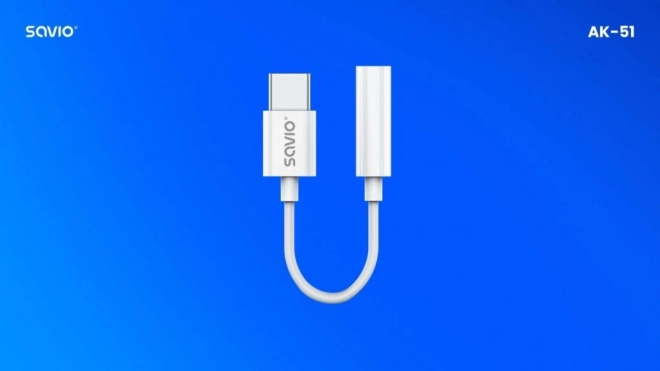 Adaptér USB-C - Mini Jack 3,5 mm, Xiaomi, Huawei, Oppo, AK-51
