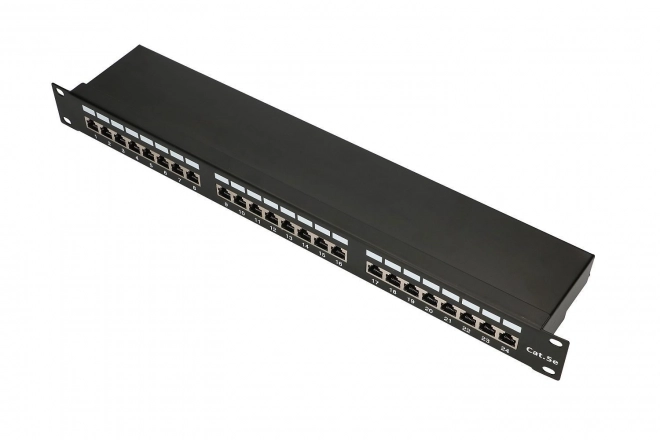 Patchpanel 24 portov CAT5E FTP
