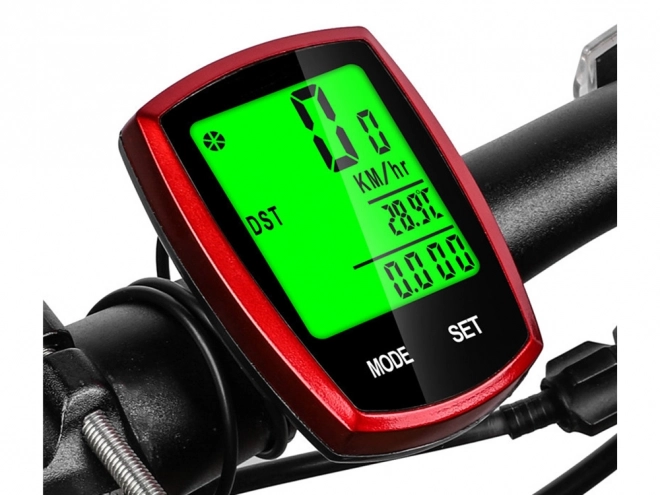 Bezdrôtový cyklistický tachometer LCD