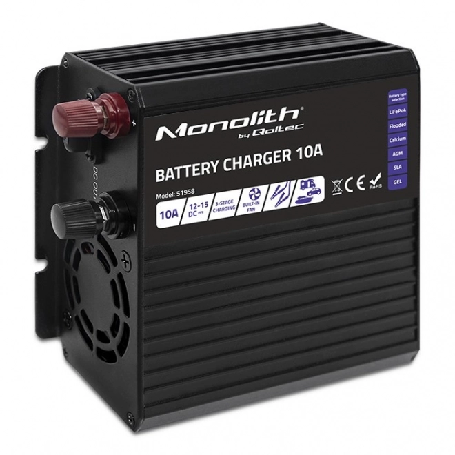 Inteligentná nabíjačka Monolith pre batérie LiFePO4 AGM GEL SLA