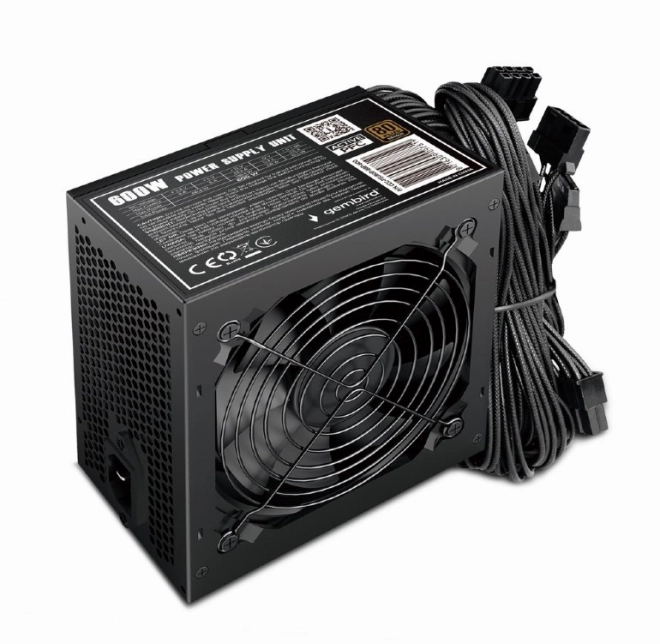 Napájací zdroj ATX 600 W, aktívne PFC, 120mm ventilátor, 80 PLUS Bronze