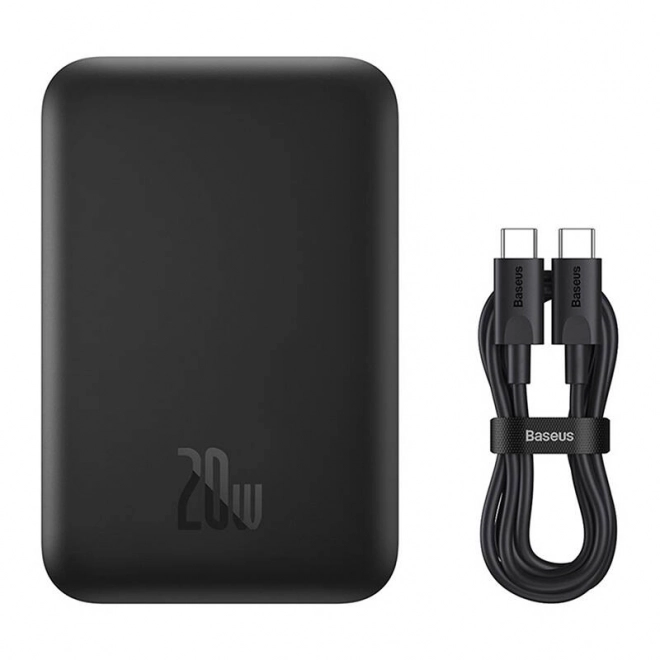 Mini bezdrôtová powerbank 20 W Baseus (čierna)